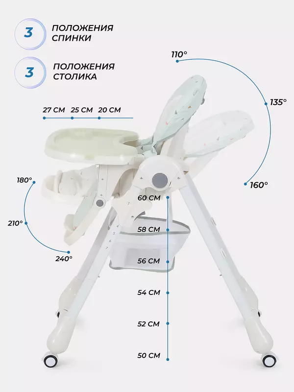 Стульчик для кормления Rant Cream 2024 Green